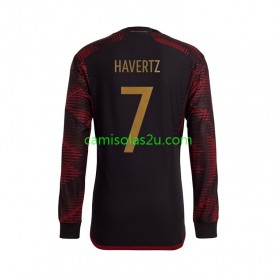 Camisolas de futebol Alemanha Havertz 7 Equipamento Alternativa World Cup 2022 Manga Comprida